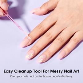 Gellen Liquid Latex for Nails, 15ml Nail Peel off Cuticle Guard for Nail Polish with Plastic Nail Stick Nail Art Liquid Latex Tape Cuticle Protectors Gifts for Women