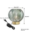 Auwieou mid Century Modern Table lamp Globe Table lamp Green