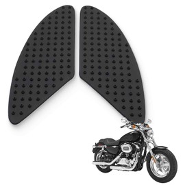 VURYAPI 1 Pair Motorcycle Tank Rubber Protection Sticker Universal Motorcycle Side Gas Knee Grip Protection Non-Slip Rubber Decal Sticker 3D Motorcycle Non-Slip Sticker Motorcycle Tank Traction Pad