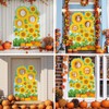 Fall Sunflower Photo Backdrop Autumn Harvest Themed Background Hollow Out
