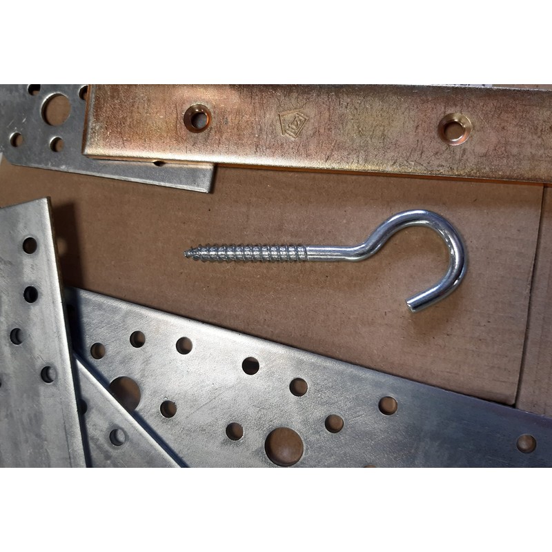 Screw in Hooks Plain Ceiling Cup Screw-in Hooks M5 Large