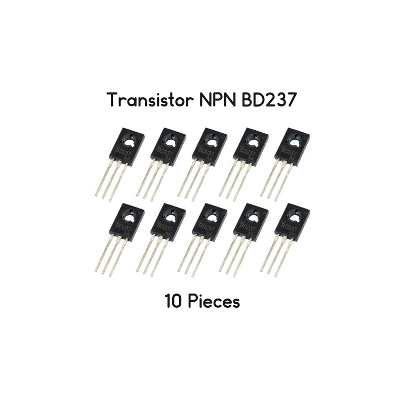 10 x NPN BD237 80V 2A Transistor Kit