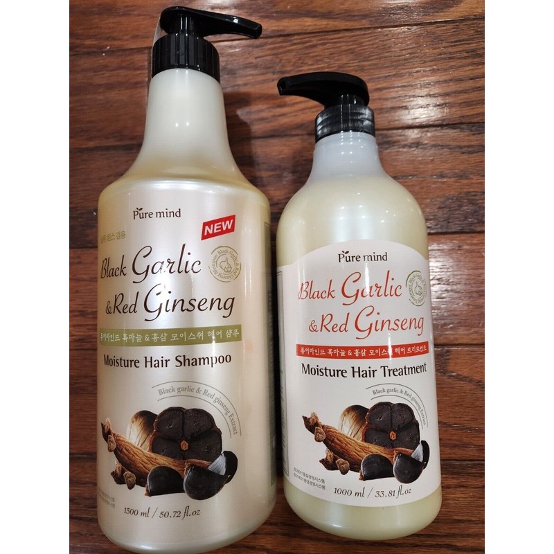 PURE MIND BLACK GARLIC & RED GINSENG SHAMPOO AND TREATMENT