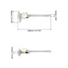 QWORK Dial Calipers, 0-15cm Caliper Measuring Tool, 0.02mm Graduation Interval,