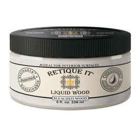 Retique It New and Improved Formula Liquid Wood Coatings - Stainable Primer - Paint It Then Stain it (Bleached Wood, Small)