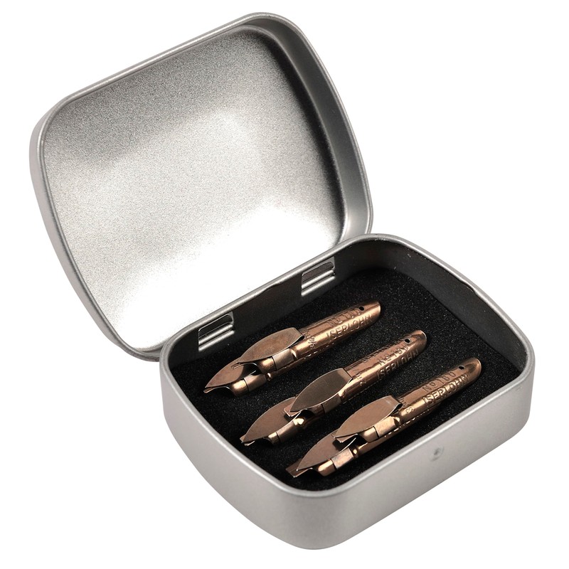 Brause 21000B - Pack of 6 metal Bandzug calligraphy nibs