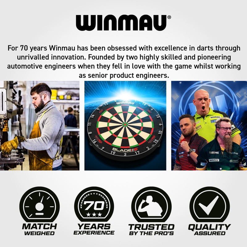 WINMAU Darts Epix 22g 90% Tungsten Steel Tip Darts Set