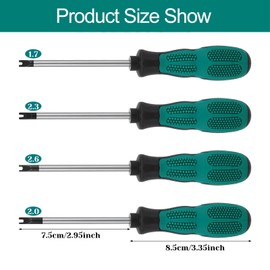 U Screwdriver Set, Screwdriver Set, Hand Tool Screwdriver Set, U Fork Type Magnetic Screwdriver, CRV Screwdriver, U-Type Screwdriver, Special Screwdriver, 4 Pieces