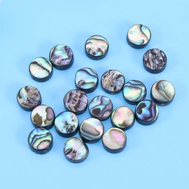EXCEART Pack of 20 Abalone Shell Beads Loose Spacer Beads for DIY Crafts Bracelet Necklace Earring Pendant Jewellery Making Craft Supply 8 mm