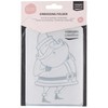 Vaessen Creative Embossing Folder Santa Claus 5.75 x 4.21 inches