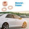 A ABSOPRO Copper Crush Washers Flat Sealing Gaskets Rings M10x20x1mm