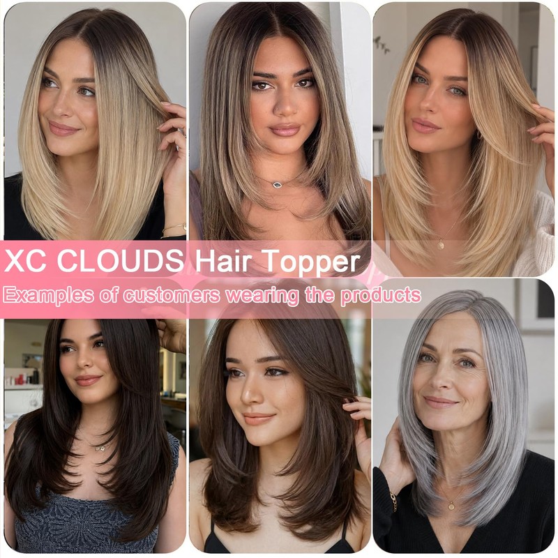 Hair Toppers For Women,16"Toppers Hair Pieces For Women