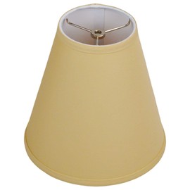 5" Top Diameter x 10" Bottom Diameter x 10" Slant Height Fabric Round Lampshade Spider Attachment (Linen Khaki)