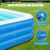 Benass Inflatable Pool for Kids and Adults, 142" x 71"