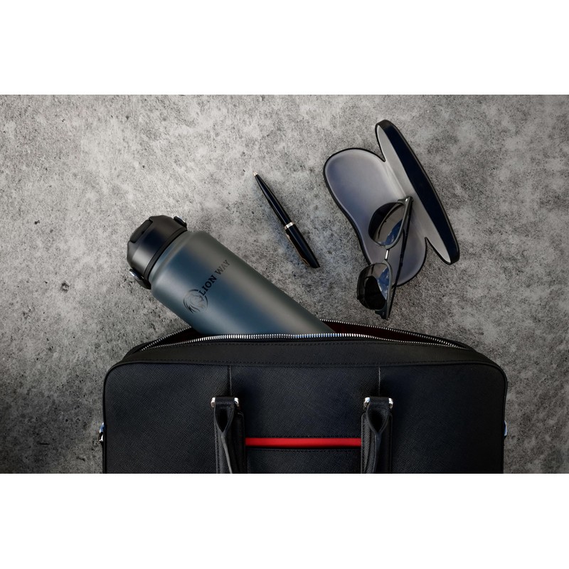 LION WAY UniFlow 32 oz Insulated Bottle - Charcoal Velvet