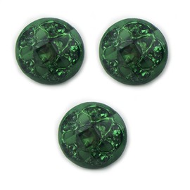 HAND® No.06 Green Luxury Fashion Crystal Buttons 16mm Diameter - Pack of 3