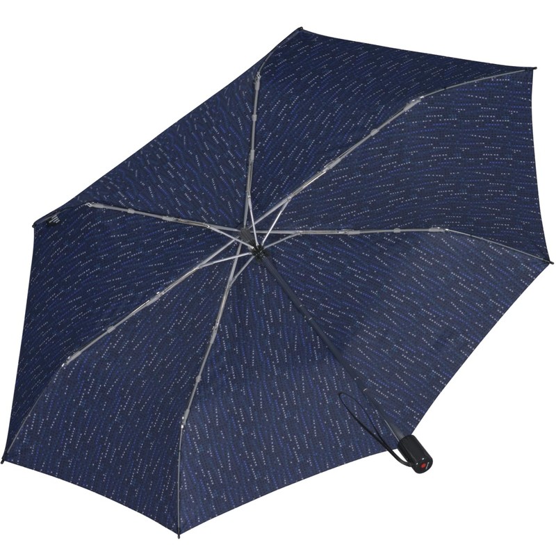Knirps Slim Duomatic Pocket Umbrella, Domino blue