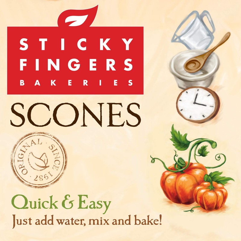 Sticky Fingers Bakeries, English Scone Mix, Pumpkin Spice, Just Add