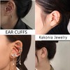 Kakonia 66 Pcs Ear Cuff Earrings for Women Non Piercing,