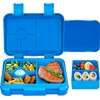Double Buckle Lunch Box, Leakproof Bento Lunchbox, Sandwich Friendly Tray,