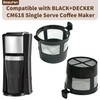 beaufan 1 Pack Reusable Coffee Filter Compatible with BLACK+DECKER CM618