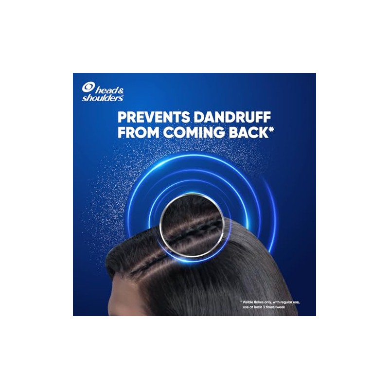Head & Shoulders Champú Anticaspa Mentol Fresco para Hombre, 340ml
