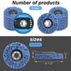 WelderElite 12-Pack Blue Stripping Discs for Angle Grinder 4-1/2" x