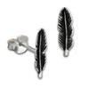 SilberDream Earrings Stud Earring Silver 925 Feather Earring from SDO8207J