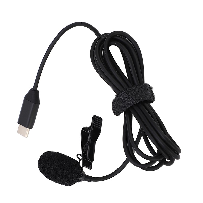 Lapel Microphone Anti Interference Omnidirectional Clip On Lavalier Microphone for