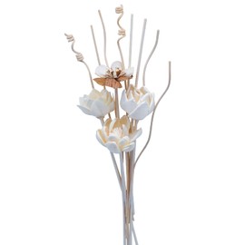 Oxmidud Flowers Reed Diffuser Set, Scent Diffuser with Sticks, Fragrance Oil Reed Diffuser, Fake Dried Flowers for Bathroom Shelf, Office, Home Kitchen Decor (Bottle Not Included)