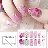Maitys 16 Hojas De Calcomanías De Esmalte De Uñas De
