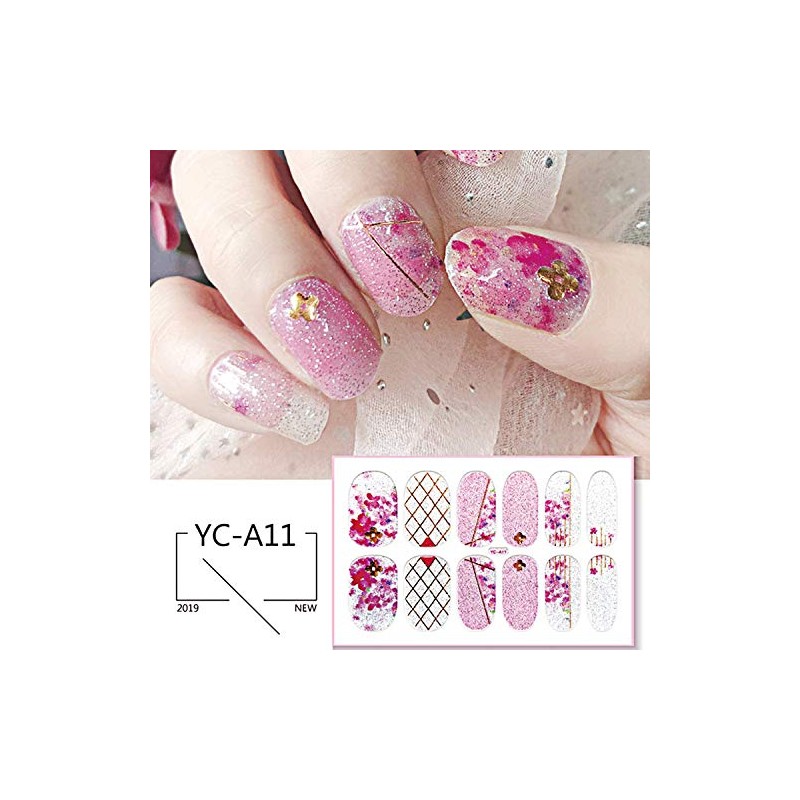 Maitys 16 Hojas De Calcomanías De Esmalte De Uñas De