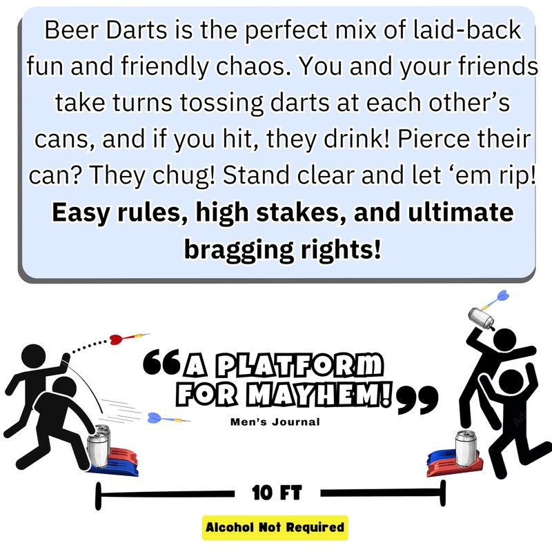 Beer Darts - Party Game Great for Getting Parties Started