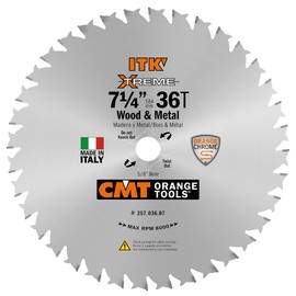 CMT ORANGE TOOLS 257.036.07 WOOD & METAL ITK 7-1/4 - T36