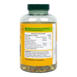 Holland & Barrett High Strength Cold Pressed Evening Primrose Oil 1500mg 120 Capsules