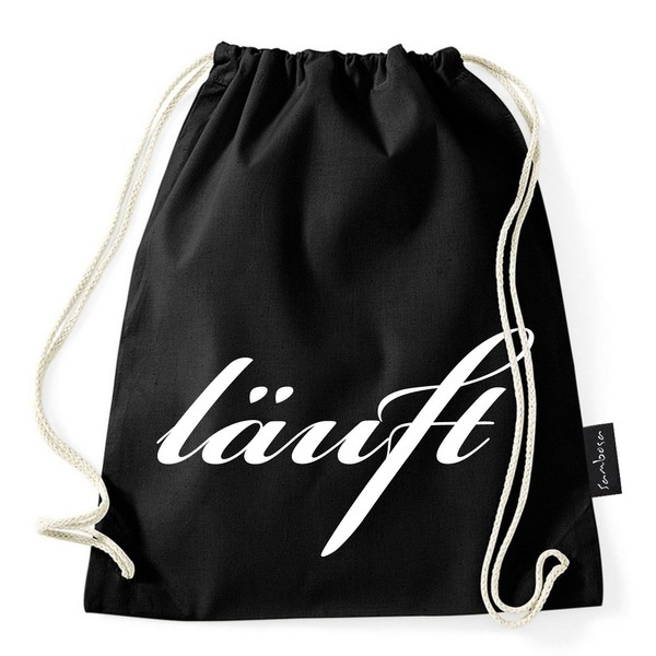 Sambosa, gym, sports bag with hipster quotes, black