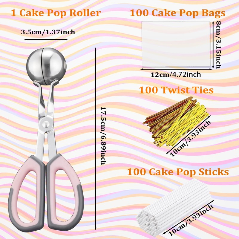 Cake Pop Kit, 100 Cake Pop Sticks, 100 Cake Pop