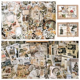 400 Pieces Vintage Scrapbook Stickers, Scrapbooking Supplies Kit, Scrapbook Stickers for Journaling Notebook DIY Scrapbook Decor Notebooks Album Collage Diary Scrapbooking Journaling Supplies