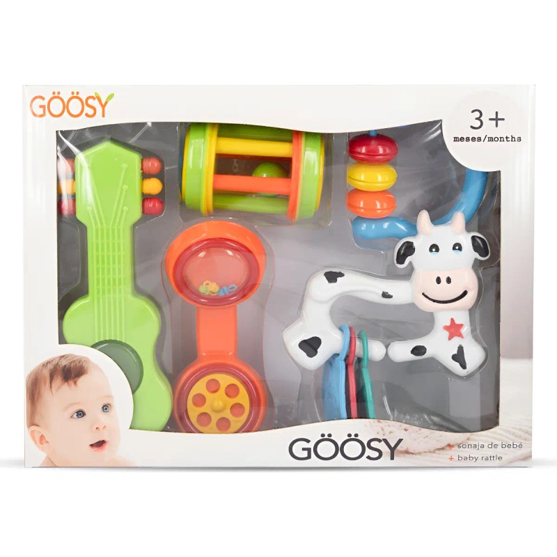 Sonaja Para Bebé Juguete+ Mordedera Kit De 5 Niño/niña