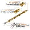 sourcing map 1/4" Hex Shank Twist Drill Bits 8mm Titanium