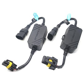TECHMAX 9005 9006 9012 H10 LED Fog Light Canbus Decoder,Anti-Flickering Harness Error Free Resistor Warning Canceler,Pack of 2