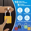 MECCANIXITY Combination Padlock, 10-Digit Push Button Padlock 5-Position Locking Mechanism