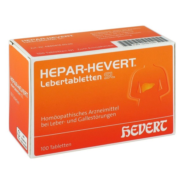 Hepar SL Hevert Liver Tablets Pack of 100