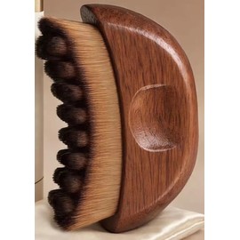 Gua Sha Facial Tool, Compact Lightweight Accessory for Travel and Daily Use - ORKAVIA Lymphatic Drainage Brush Wooden