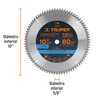 Truper ST-1080A, Disco sierra p/aluminio 10", 80 dientes, centro 5/8"