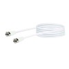 Schwaiger KVC215 Receiver-Anschlusskabel Stecker/Stecker weiss 1,5m
