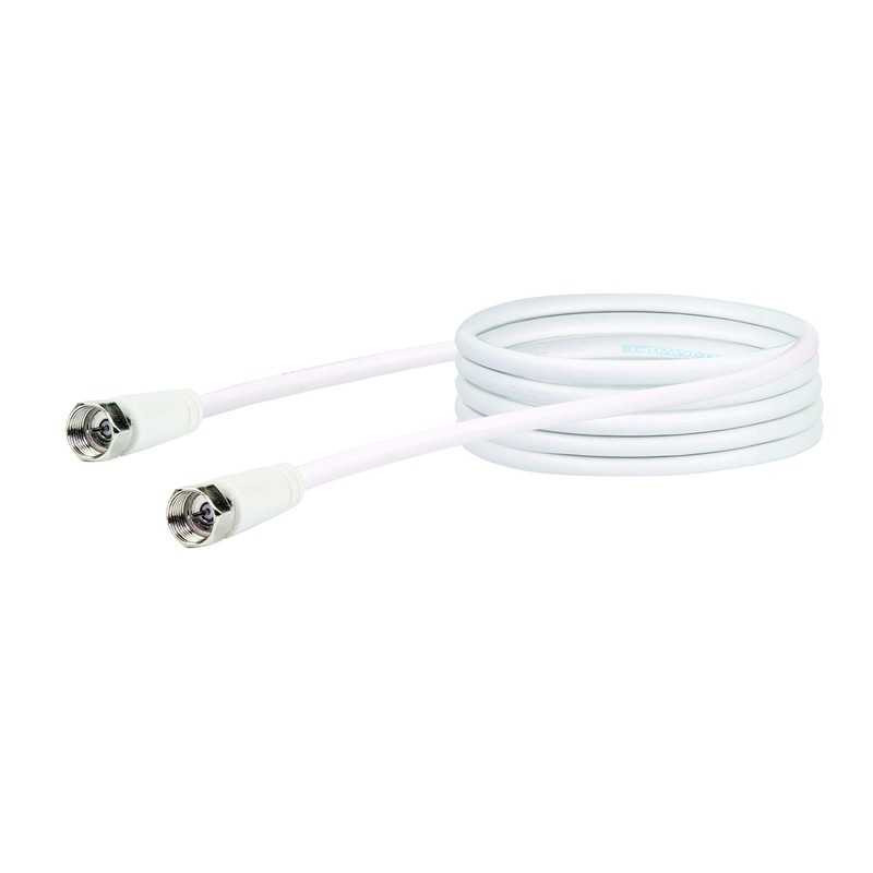 Schwaiger KVC215 Receiver-Anschlusskabel Stecker/Stecker weiss 1,5m