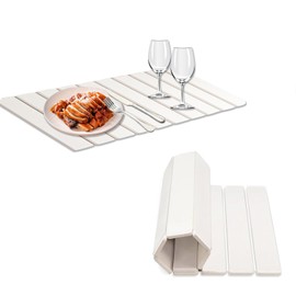 Stone Drying Mat for Kitchen Counter 24"(L)×16"(W), Drying Matt Kitchen Counter, Fast-Absorb Silicone Drain Board for Kitchen & Bathroom Countertops, for Dishes, Cups and Utensils﻿