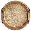Gourmet Basics by Mikasa Knox Mango Wood Serving Bowl Coffee