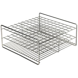 SANWA KAKEN SS18-100 Stainless Steel Test Tube Stand, 0.7 inch (18 mm), 0.4 x 0.4 inches (10 x 10 mm)